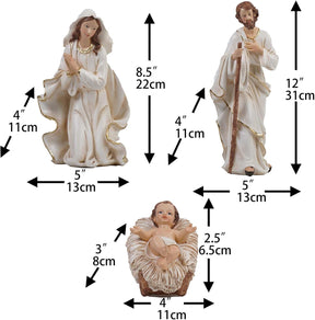 Presépio Católico Sagrada Família – 11 Peças (13 - 30 cm)