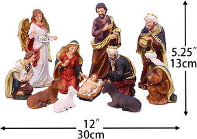Presépio Tradicional Sagrada Família – 11 Peças (21 -32 cm)
