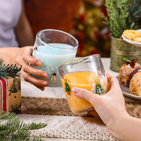 Copos de Vidro Natalinos – Kit com 4 Peças