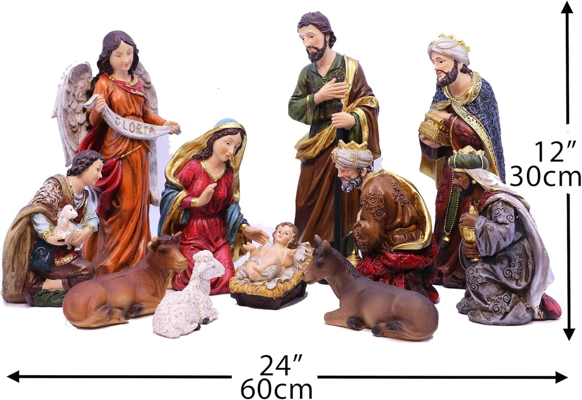 Presépio Tradicional Sagrada Família – 11 Peças (21 -32 cm)