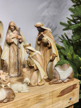 Presépio em Resina Marrom • 12 Peças • 30cm