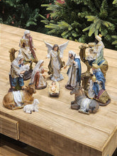 PRESÉPIO DE RESINA LUXO 11 PÇS