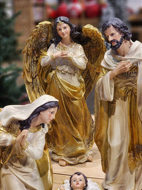 PRESÉPIO DE RESINA LUXO 11 PÇS