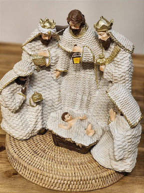 PRESÉPIO EM RESINA BRANCO