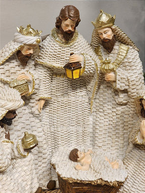 PRESÉPIO EM RESINA BRANCO